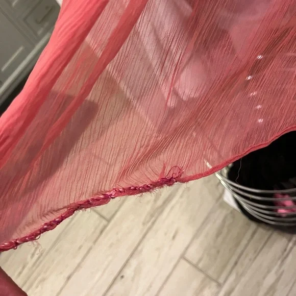 Anthropologie elevenses pink palazzo pant size L - Picture 6 of 6